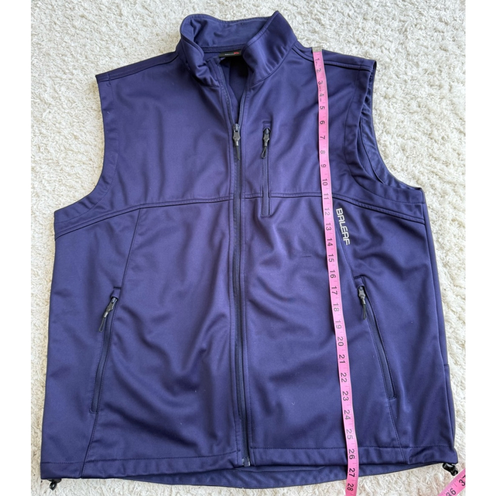 Men's BALEAF Vest XL Navy Blue Full Zip Sleeveless Jacket - Picture 4 of 7